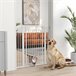 Barreira de Segurança para Cães Aço e PA PawHut Branco