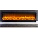 CAMINETTO VULTURO Sined 1,5 metros de comprimento lareira eléctrica integrada 1500W, Preto Preto