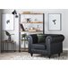 Beliani Poltrona CHESTERFIELD Preto