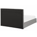 Beliani Cama com armazenamento Veludo VION 157x216 Cinza