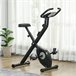 Bicicleta Estática Dobrável Aço, ABS, EVA HOMCOM Preto