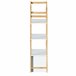 Estante infantil para casa com gaveta organizadora de móveis para quarto cor branca e carvalho 60x121x30 cm Branco