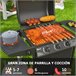 Barbecue a Gás Aço e ABS Outsunny Preto