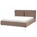 Beliani Cama baú Bouclé BAJONNA 204x235 Cinza
