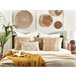 Beliani Almofada decorativa LYCROIS Branco/ Bege