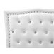 Beliani Cama com estrado Pele sintética METZ 209x215 Branco