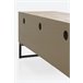 Mueble Tv Chapado Frontis De Madera Reciclada Base De Metal Natural