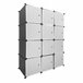 Guarda-roupa Elite Cube Caixa Personalizável 12 Cubos/Portas 111 Preto