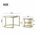 Mesa de centro, mesa de apoio, mesa de canto 70x45 Branco