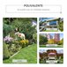 Banco Baloiço Jardim madeira de Álamo Outsunny 125x68 Branco