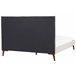 Beliani Cama com estrado Veludo BAYONNE 171x212 Branco/ Bege