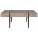 Beliani Mesa de centro ADENA 60x100 Castanho