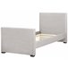 Beliani Cama Veludo TEENIE 98x230 Azul Claro