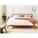 Beliani Cama com estrado Pinho BARRET 196x209 Castanho