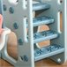 Escorrega Infantil com Baloiço HDPE, PP HOMCOM Multicor
