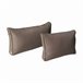 Conjunto de capas de almofadas para mobiliário de jardim Milano - Castanho