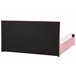 Beliani Cama com estrado Veludo ROCHEFORT 190x214 Rosa