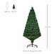 Árvore de Natal PVC e Metal HOMCOM, casa - natal Verde