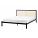 Beliani Cama com estrado Aço CLAMART 147x210 Bege