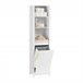 Armário alto de banho com 3 prateleiras e 1 cesto BZR102-W SoBuy Branco