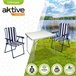 Conjunto de mesa dobrável e 2 cadeiras Aktive Camping Branco