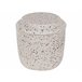 Beliani Conjunto de acessórios de banho PALMILLA Branco/ Bege