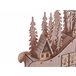 Beliani Figura decorativa IMPALA Castanho
