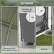 Abrigo para Ferramentas Aço Galvanizado, Tecido PE Outsunny Cinza