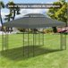 Cobertura de Substituição para Pérgola Poliéster Outsunny 400x300 Cinza