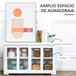 Aparador MDF e Vidro Temperado HOMCOM Branco