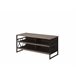 Beliani Mesa de TV CARLISLE 120 Cinza Escuro