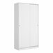 Armário 2 portas com efeito madeira 100 Branco