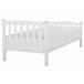 Beliani Cama com estrado Pinho GIVERNY 99x208 Branco