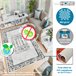80 x 150 cm de tapete 150x80 Branco