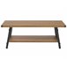 Beliani Mesa de centro CARLIN 55x100 Castanho