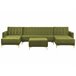 Beliani Sofá-cama Veludo ABERDEEN Verde
