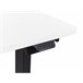 Beliani Secretária ajustável DESTINES 160x109 Branco/ Preto