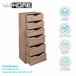 Torre de armazenamento Well Home com 6 gavetas Madeira