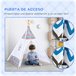 Tenda Tipi Infantil Poliéster e Madeira de Pinho HOMCOM Tenda Tipi Infantil Poliéster e Madeira de Pinho HOMCOM Branco