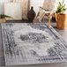 ANDRE 1187 Tapete Ornamento vintage antiderrapante 120x170 Cinza
