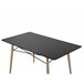 Beliani Mesa de comedor BIONDI 80x140 Preto