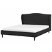 Beliani Cama com estrado Poliéster COLMAR 192x215 Preto