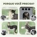 Arranhador para Gatos Melamina de Madeira e Sisal PawHut Cru