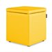 Puff Cube Arcon Leatherette Abafador marinho interno HAPPERS Amarelo