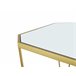 Beliani Conjunto de 2 mesas auxiliares SIERRA 45x26 Dourado