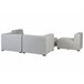Beliani Conjunto lounge AREZZO Cinza Claro