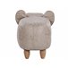 Beliani Puf animal JUMBO Cinza Claro