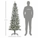 Árvore de Natal PVC e Aço HOMCOM, casa - natal Multicor