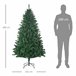 Árvore de Natal PVC e Aço HOMCOM, casa - natal Verde
