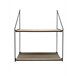 Estante FLETCHER 50x45x17cm marca ECOANYA  Preto/ Madeira